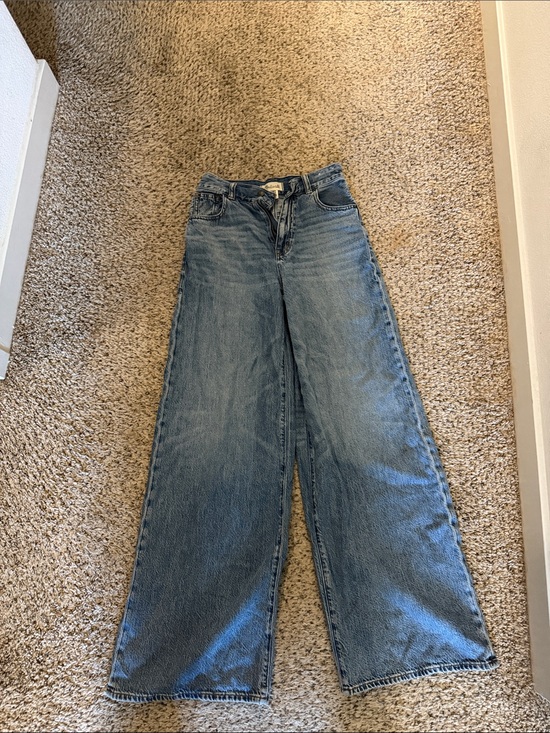 Madewell Denim - Madewell Wide-Leg Jeans in Medium Blue